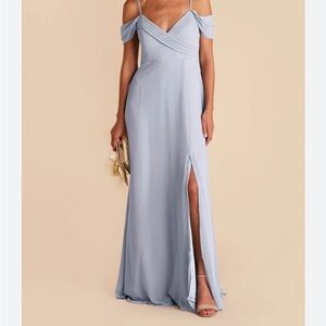 Birdy Gray Spence Convertible Dress Ice Blue Chiffon